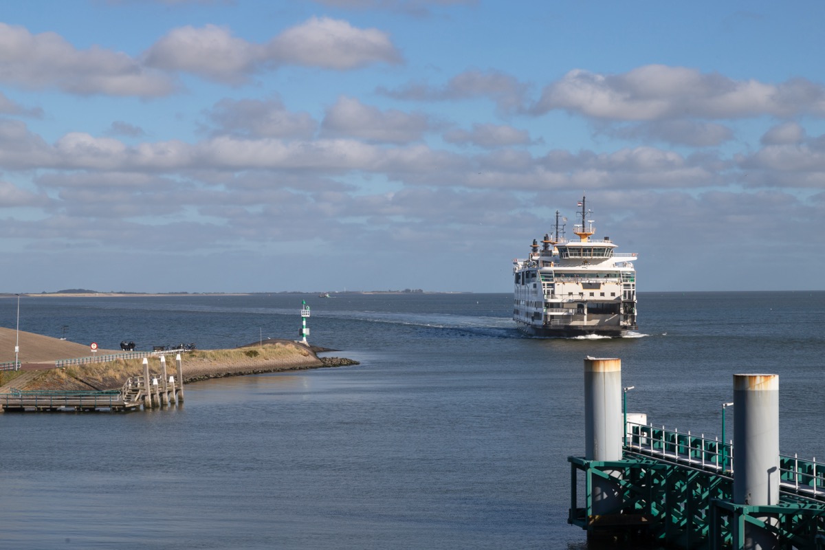 Fähre der Reederei TESO im Wattenmeer zwischen Den Helder und Texel